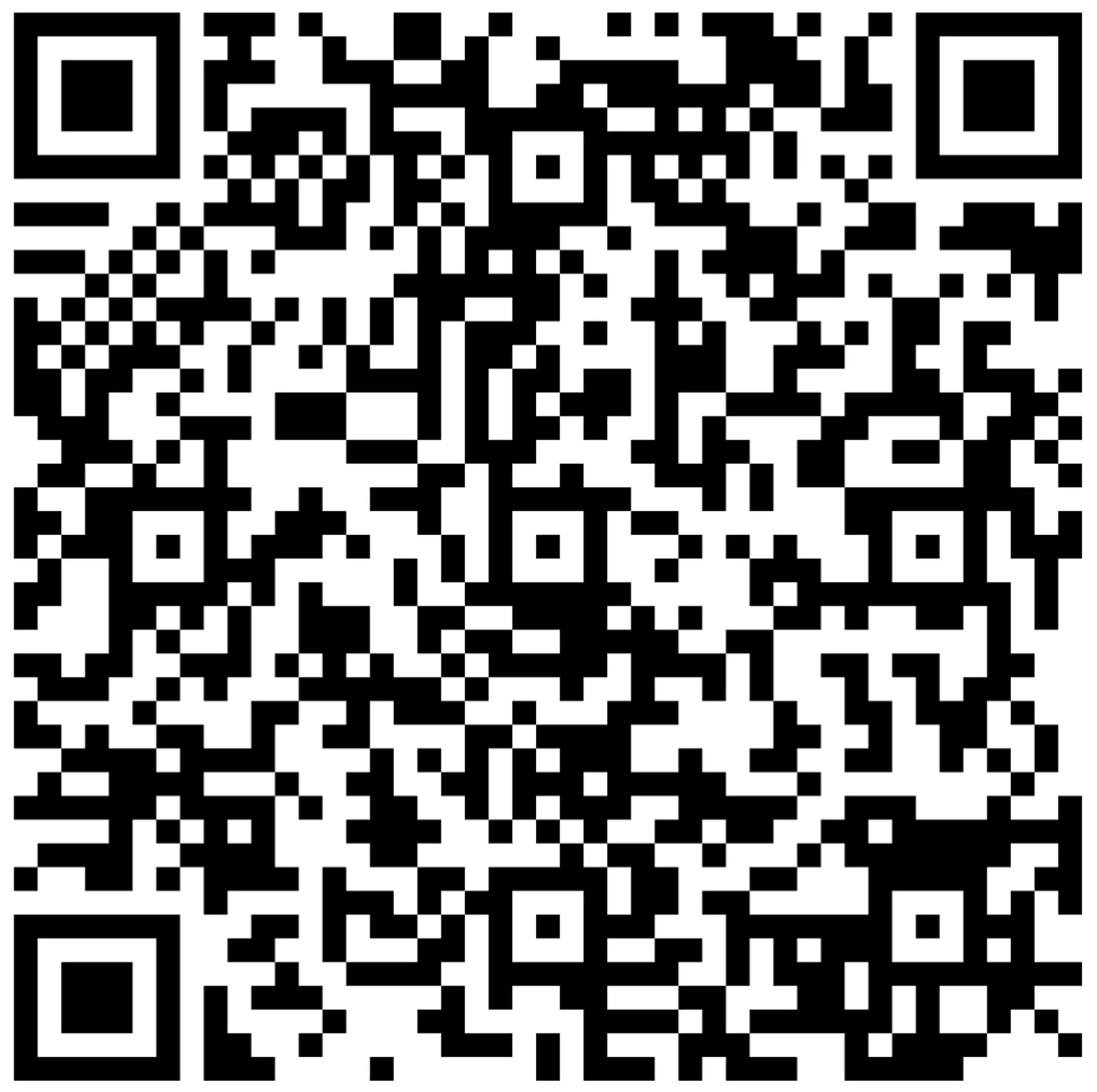 QR code linking to the Moon Hall School alumni registration form