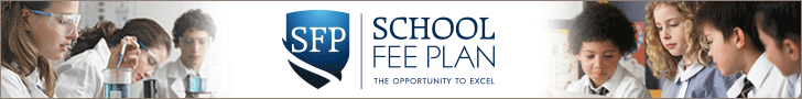 School Fee Plan banner showing children in a classroom setting